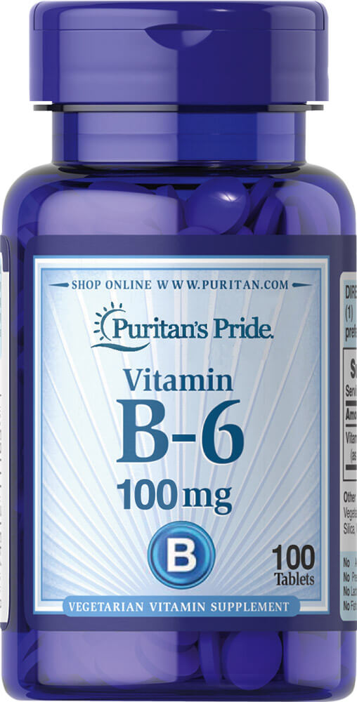 維生素 B-6 100 mg （Pyridoxine Hydrochloride）